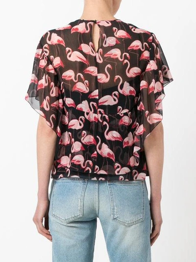 Shop Red Valentino Flamingo Print Blouse