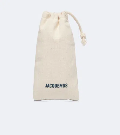 Jacquemus Capri Rectangular Sunglasses In Black