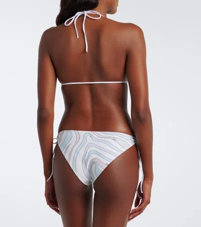 Pucci Iride Bikini Bottoms In Blue