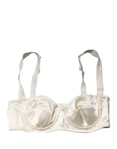 Dolce & Gabbana Semi-pad Underwire Balconette Bra In White