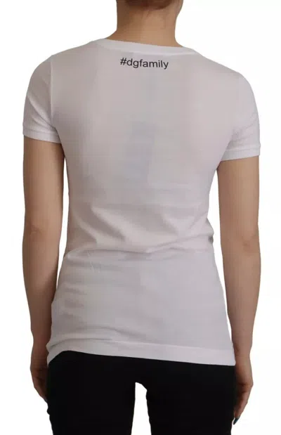Dolce & Gabbana Graphic Patch Cotton T-shirt In White