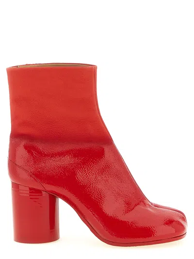 Maison Margiela Tabi Boot In Red