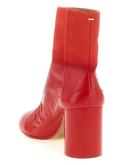 Maison Margiela Tabi Boot In Red