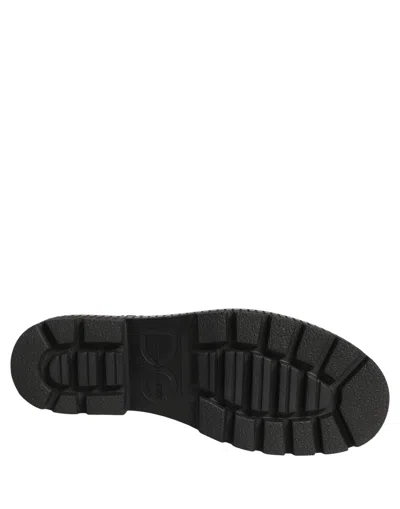 Dolce & Gabbana Patchwork Leather Mid-calf Boot In Black