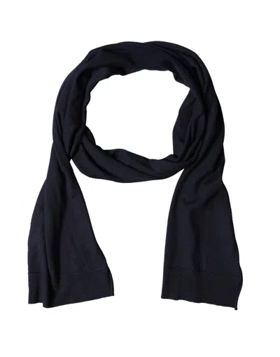 Dolce & Gabbana Knitted Rectangular Scarf In Black
