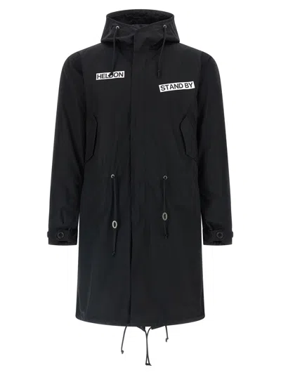 Undercover Cotton Parka With Heldon Artwork Parka In Black