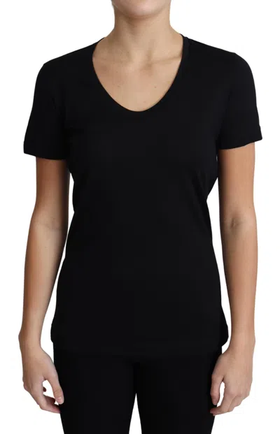 Dolce & Gabbana Wool T-shirt In Black