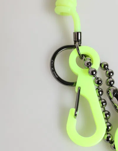 Dolce & Gabbana Coiled Spring Key Case In Green