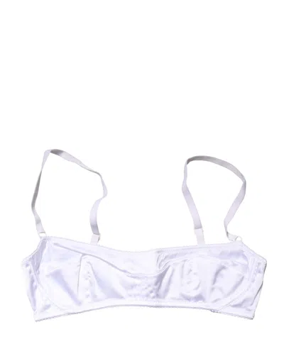 Dolce & Gabbana Semi-pad Underwire Balconette Bra In White
