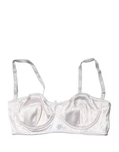 Dolce & Gabbana Semi-pad Underwire Balconette Bra In White