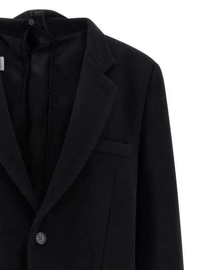 Mm6 Maison Margiela Tailored Blazer Featuring Structured Back Panel In Black