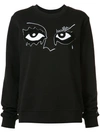 HACULLA eye embroidered sweatshirt,HA02AGK20W11851754