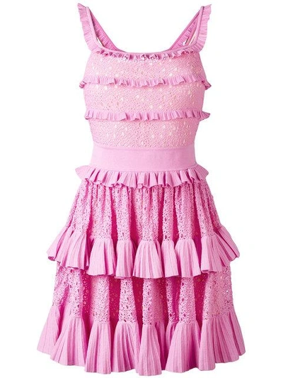 Shop Antonino Valenti Melissa Skater Dress In Pink