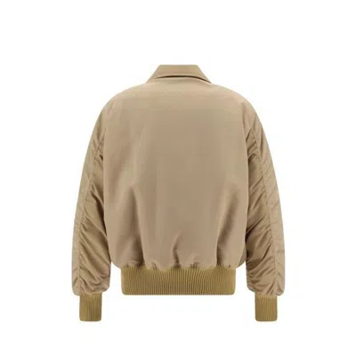 Palm Angels Polyamide Bomber Jacket In Neutral
