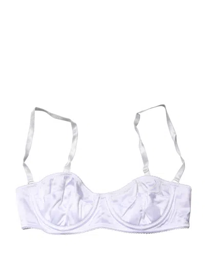 Dolce & Gabbana Semi-pad Underwire Balconette Bra In Blue