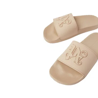 Palm Angels Logo-embossed Rubber Slide In Multi