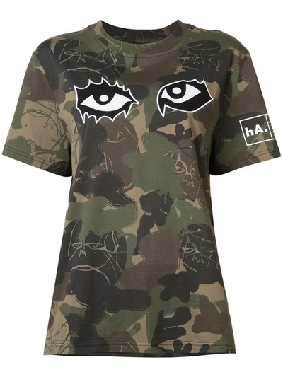 Haculla Camouflage Eye Print T-shirt