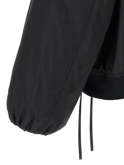 Jil Sander Polyester Bomber Jacket In Black