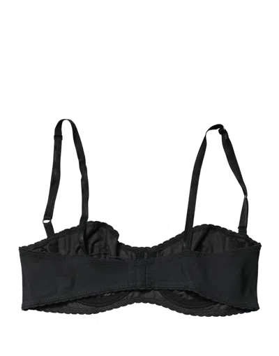 Dolce & Gabbana Semi-pad Underwire Balconette Bra In Black