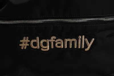 Dolce & Gabbana Embroidered Heart Backpack In Black