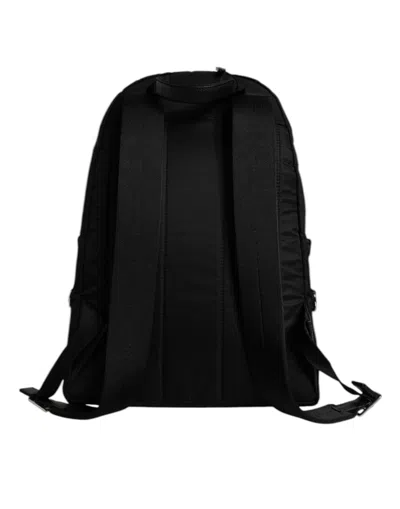 Dolce & Gabbana Embroidered Heart Backpack In Black