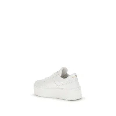 Prada Downtown Bold Sneaker In White