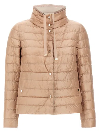 Herno Reversible Down Jacket Casual Jackets And Parka Multicolor In Brown