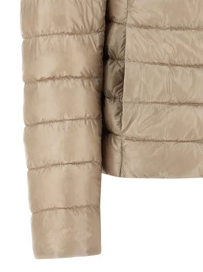 Herno Reversible Down Jacket Casual Jackets And Parka Multicolor In Brown