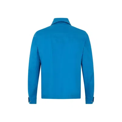 Herno Button-front Shirt Jacket In Blue