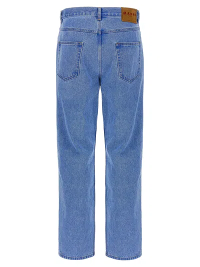 Marni Cotton Denim Jeans In Blue