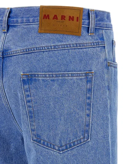 Marni Cotton Denim Jeans In Blue