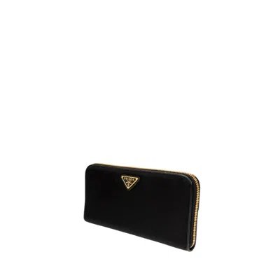 Prada Nylon Wallet In Black