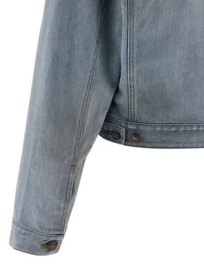 Balenciaga Double Layer Jacket In Blue