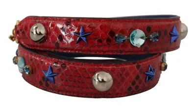 Dolce & Gabbana Shoulder Strap In Burgundy