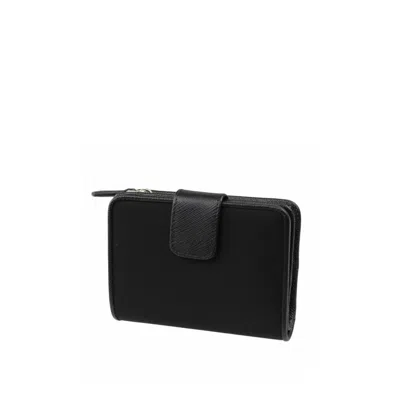 Prada Nylon Wallet In Black