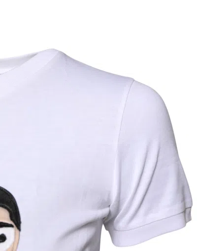 Dolce & Gabbana Graphic Patch Cotton T-shirt In White