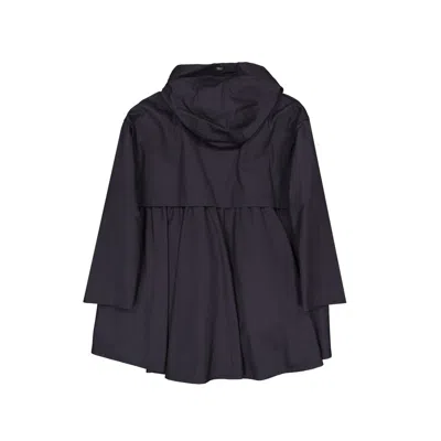 Herno Cotton Shell Coat In Black