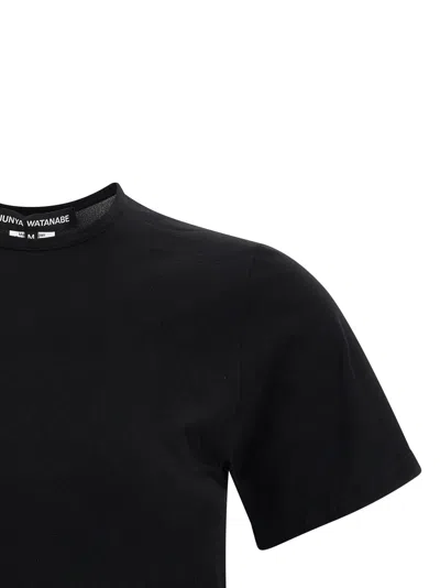 Junya Watanabe Sculptural Hem With Wire Structure T-shirt In Black