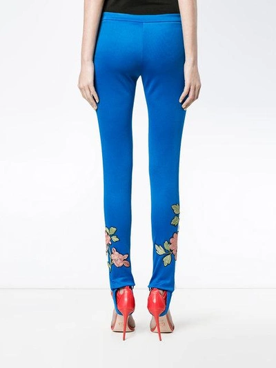 Shop Gucci Stirrup Floral Track Pants
