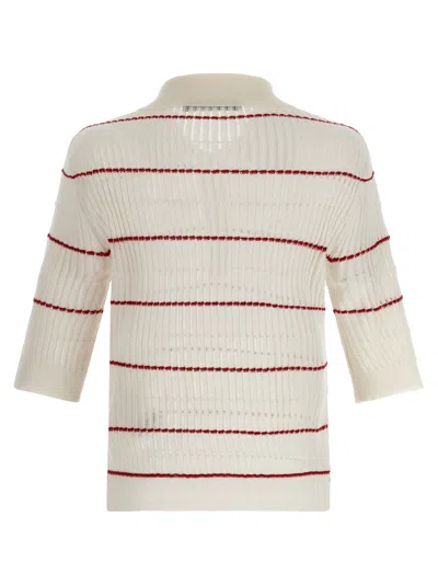 Max Mara Studio Polo Shirt In White