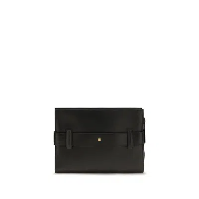 Balmain Anthem Clutch In Black