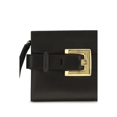 Balmain Anthem Clutch In Black