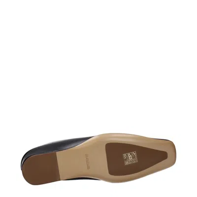 Jil Sander Leather Slipper In Black
