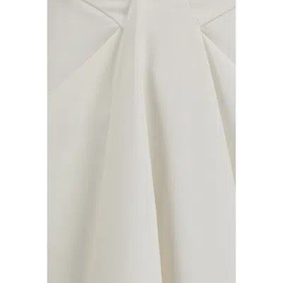 Givenchy Draped Merino Wool And Mohair Skirt In White