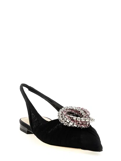 Mach&mach Mach & Mach 'galaxy' Slingback In Black