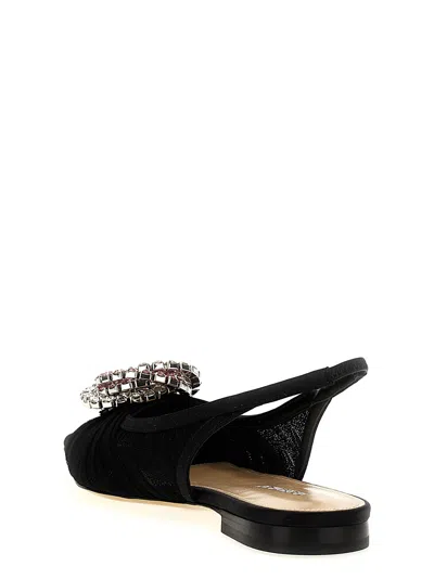Mach&mach Mach & Mach 'galaxy' Slingback In Black