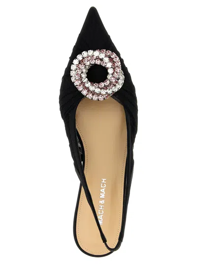 Mach&mach Mach & Mach 'galaxy' Slingback In Black