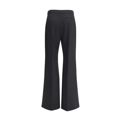 Givenchy Wool Grain De Poudre Bootcut Trousers In Black
