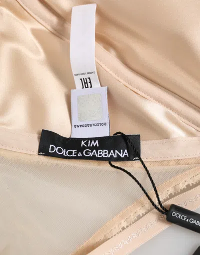 Dolce & Gabbana Triangle Soft Cup Soft Cup Bra In Neutral