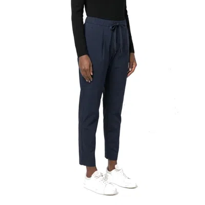 Herno Elasticated Polyamide Joggers In Blue